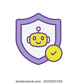 Conceptual design emphasizing trustworthy AI, focusing on ethics, transparency, fairness, and accountability in artificial intelligence systems.