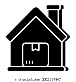 Conceptual design icon of home delivery