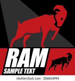 Conceptual Design of a Ram or a Goat Symbol