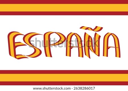 Conceptual design of Spain on a white background