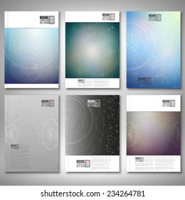 Conceptual design, technology background vector. Brochure, flyer or report for business, template vector.