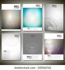 Conceptual design, technology background vector. Brochure, flyer or report for business, template vector.