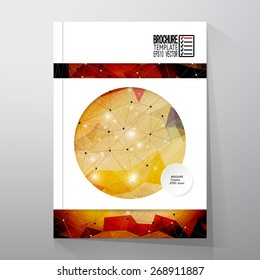 Conceptual design, technology background vector. Brochure, flyer or report for business, template vector.