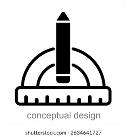 conceptual design vector icon concept design