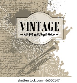 Diseño conceptual de banner vintage. Ilustración vectorial.
