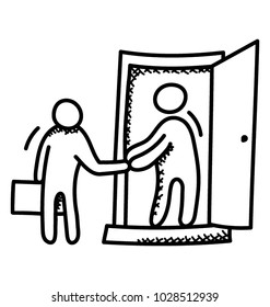 A conceptual doodle design of greeting 