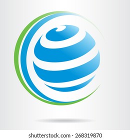 Icono ecológico conceptual. Ilustración vectorial.