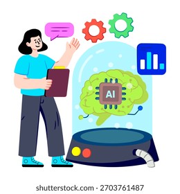 Icono de diseño plano conceptual de aprendizaje aéreo