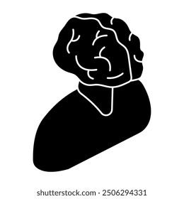 Konzeptuelles flaches Design Symbol des Brainstormings 