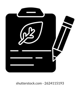 Conceptual flat design icon of eco content