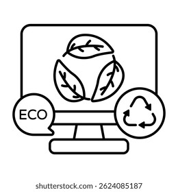 Icono de diseño plano conceptual de reciclaje