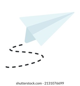 Conceptual flat design icon of send message


