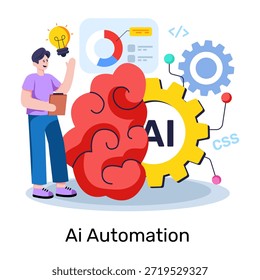Konzeptuelle flache Entwurfsdarstellung der Luftautomatisierung