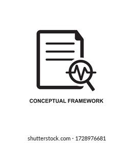 Vektor Stok Conceptual Framework Icon Framework Icon (Tanpa Royalti