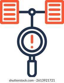 Conceptual Framework Icon Color Line Vector Illustration
