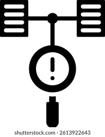Conceptual Framework Icon Glyph Vector Illustration