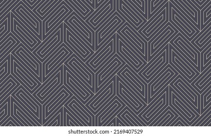 Esquema Geométrico Conceptual Vector De Patrón Sin Maravilla Fondo Abstracto Trendy. Complejidad Decorativa Intrincada Y Moderna Papel De Fondo De Escritorio Inalámbrico. Ilustración gráfica de la línea de complejidad ornamental