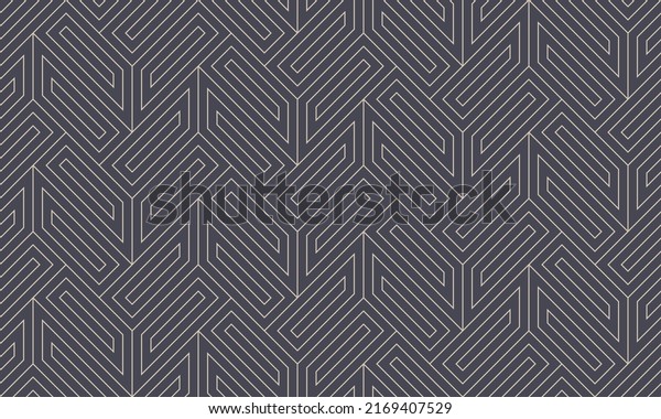 Conceptual Geometric Outline Seamless\
Pattern Vector Trendy Abstract Background. Decorative Complexity\
Intricate Modern Ornament Endless Wallpaper. Ornamental Intricacy\
Line Art Graphic\
Illustration