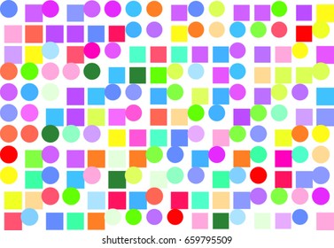 Conceptual geometrical background, for web page, graphic design, catalog or texture. Pattern of ellipse & square box shape. Style of mosaic or tile. Vector illustration graphic.
