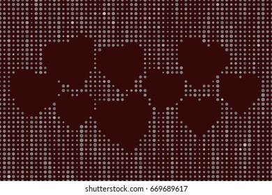 Conceptual geometrical background, for web page, graphic design, catalog or texture. Pattern of circles, bubbles, sphere or ellipses shape. Style of mosaic or tile. Vector illustration graphic.