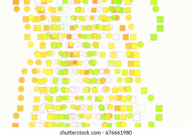 Conceptual geometrical background, for web page, graphic design, catalog or texture. Pattern of ellipse & square box shape. Vector illustration graphic.