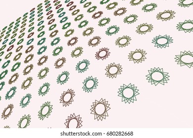 Conceptual geometrical background, for web page, graphic design, catalog or texture. Pattern of star shape. Style of mosaic or tile. Vector illustration graphic.