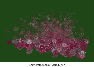 Conceptual geometrical background, for web page, graphic design, catalog or texture. Pattern of mixed shape. Vector illustration graphic.