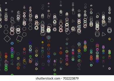 Conceptual geometrical background, for web page, graphic design, catalog or texture. Pattern of mixed shape. Vector illustration graphic.