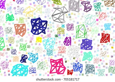 Conceptual geometrical background, for web page, graphic design, catalog or texture. Pattern of triangle strip shape. No overlapping. Vector illustration graphic.
