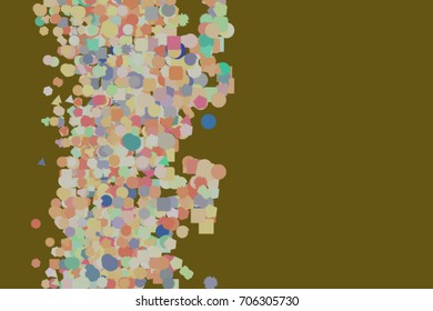 Conceptual geometrical background, for web page, graphic design, catalog or texture. Pattern of mixed shape. Vector illustration graphic.