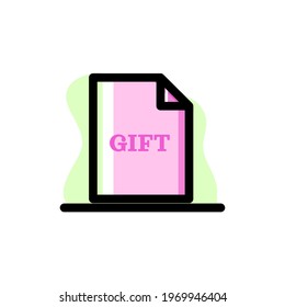 Conceptual Gift Icon Vector Illustration Design eps10 great for any purposes