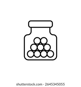 Representação Gráfica Conceitual De Comprimidos Em Um Recipiente De Medicamento