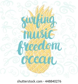 Conceptual hand drawn phrase . Lettering design for posters, t-shirts, cards, invitations, stickers, banners, advertisement. Vector.
