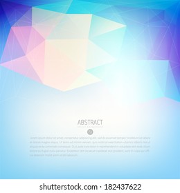 conceptual hazy vector scene with polygon object pattern for design line water white star colourful abstract background scene colorful digital glass ripple cloud modern site blue wave clouds fancy lig