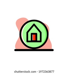 Conceptual Home Icon Illustration Vector Design eps10