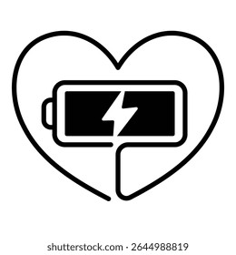 Conceptual icon of emotional energy, self-care, and renewal. Symbolizes motivation, vitality, and emotional strength for personal growth.