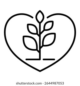 Conceptual icon of emotional growth, healing, and nurturing self-care. Symbolizes love, inner strength, and wellness for personal development.