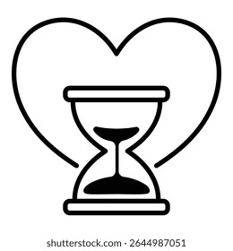 Conceptual icon of inner urgency, motivation under pressure, and mindful use of time. Symbolizes passion combined with focus and a sense of urgency.