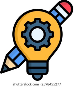 Conceptual Icon Lineal Color Vector Illustration