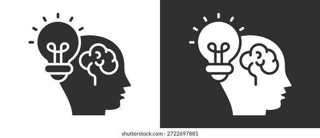 Conceptual Icon Set Vector Collection Isolated In Black And White
