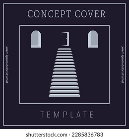 A conceptual idea in the design of a poster, banner, poster, cover or postcard. The idea of corporate style. Template for interior design, prints and decorations. Layout for creative design