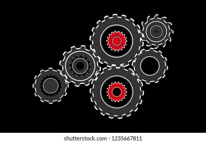 Conceptual idea of the topic of interaction in the mechanism