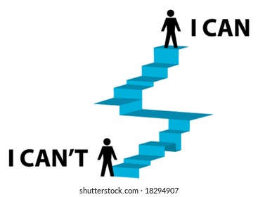 Conceptual illustration of achieving a goal