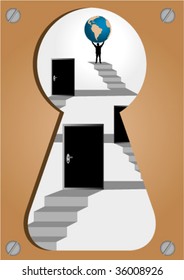 Conceptual illustration of achieving a goal