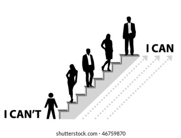 Conceptual illustration of achieving a goal