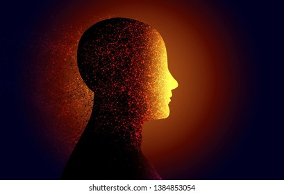 A conceptual illustration of an AI technology in vector.