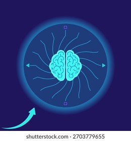 Conceptual illustration of artificial intelligence and machine learning