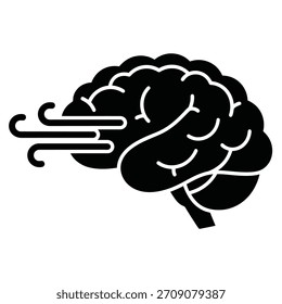 Ilustración conceptual de la actividad cerebral y los pensamientos.