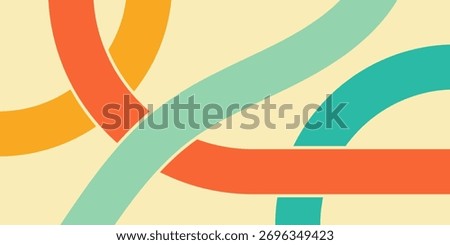 Conceptual illustration of colorful, overlapping pathways symbolizing connection and flow