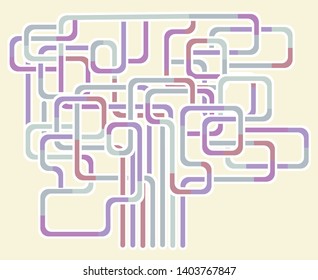 Conceptual illustration of complexity. Can be used as an abstract background as well.